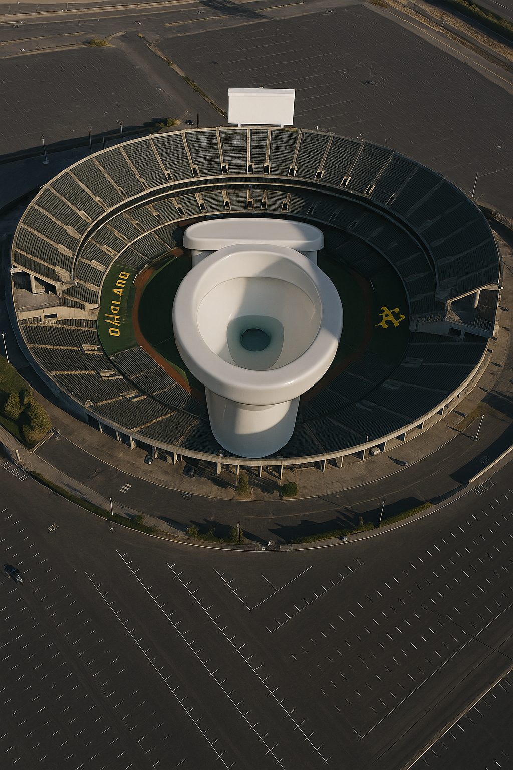 Oakland Coliseum Toilet Bowl
